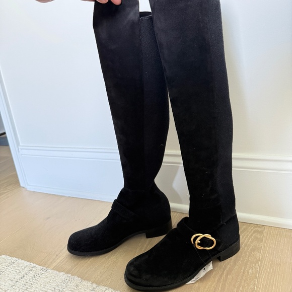 Stuart Weizmann suede knee boots - Picture 1 of 5